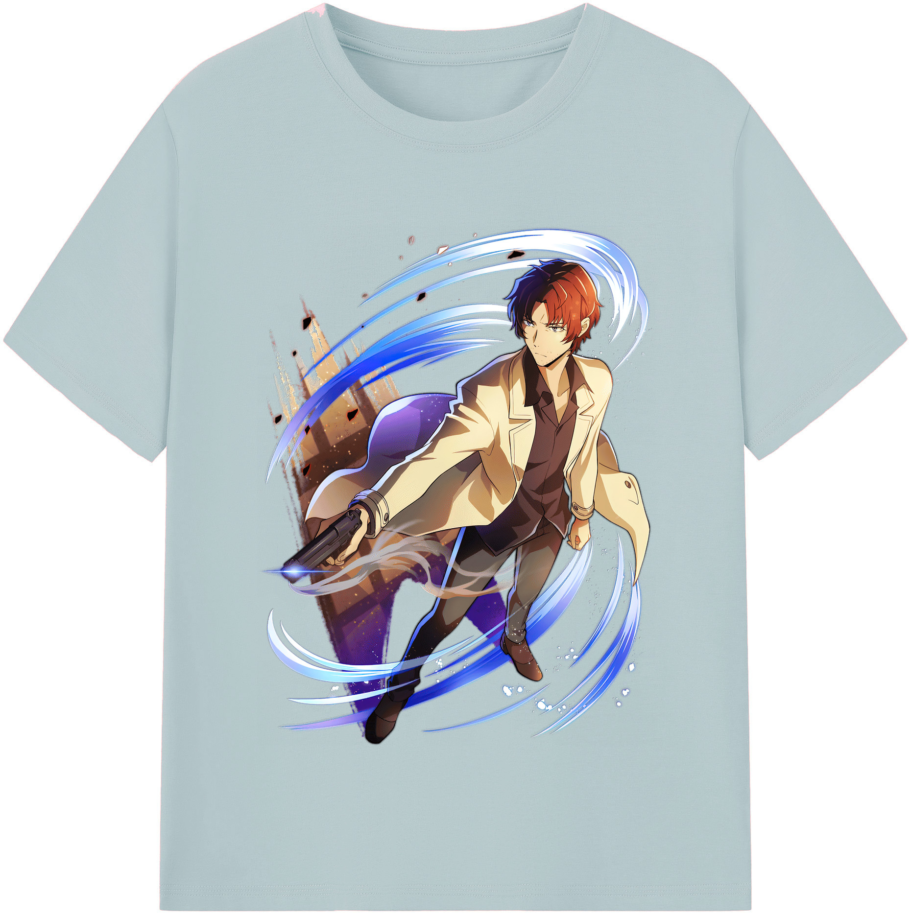 （画像用） 文豪ストレイドッグス Bungo Stray Dogs 綿100％半袖Tシャツ（フロントプリント）